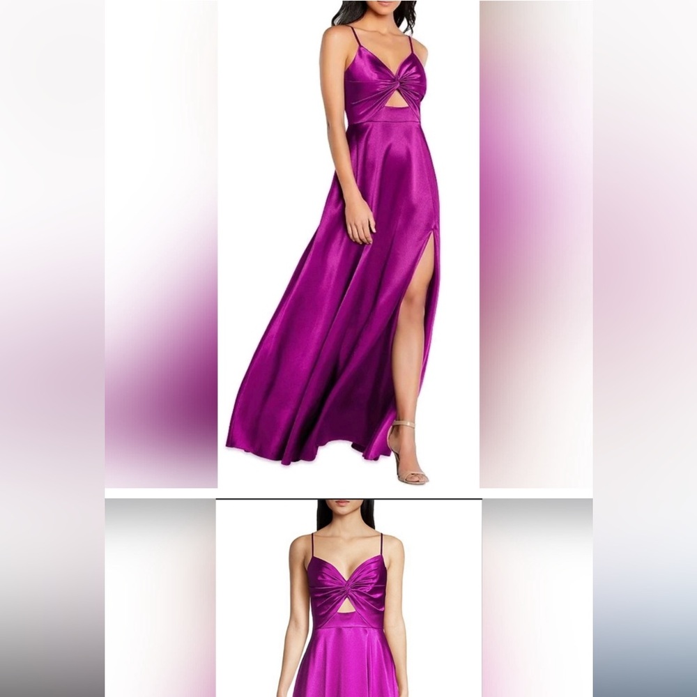 Elegant Purple Evening Gown Aidan by Aidan mattox